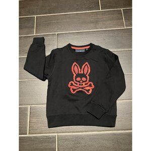 Kids Small 7-8 Psycho Bunny Apple Valley Sweater Stitch Crew Sweatshirt